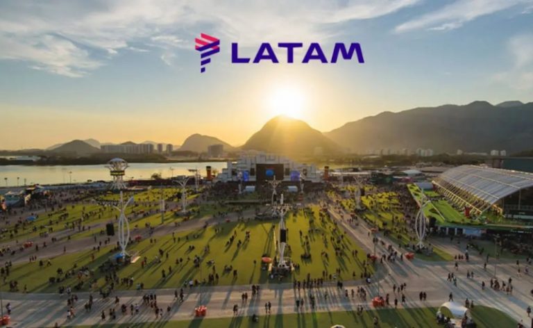 Latam celebra parceria com o Rock in Rio