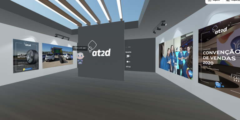 at2d leva espaço corporativo virtual à Apas Show