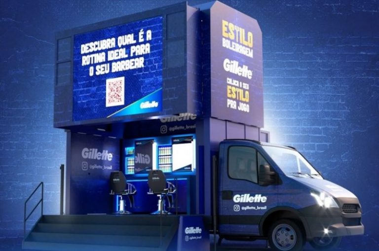 Gillette leva barbearia móvel a São Paulo