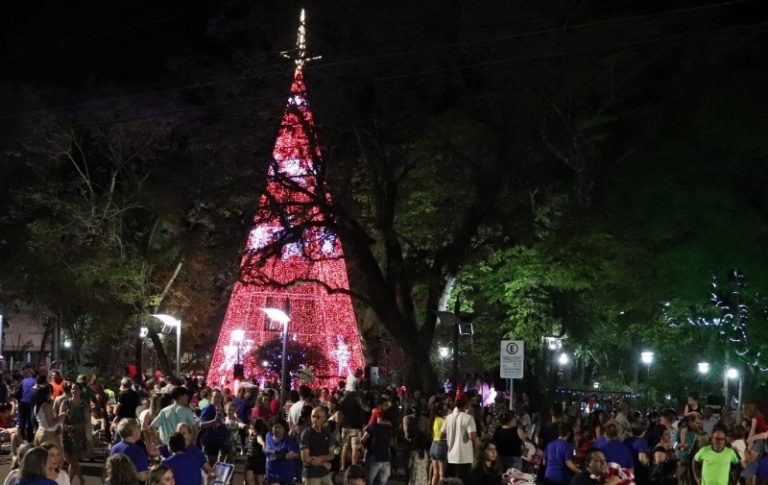 Neugebauer presenteia Arroio do Meio com Árvore de Natal