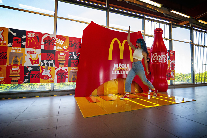 Imagem da Ação OOH McDonald's no Lollapalooza