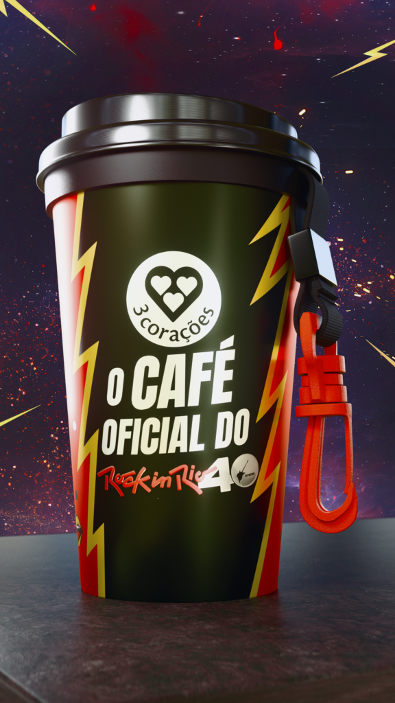A 3 Corações está de volta ao Rock in Rio! Pela terceira edição consecutiva, a marca promete transformar a Cidade do Rock em um verdadeiro paraíso para os amantes de café. Com três espaços exclusivos, ativações surpreendentes e muito café, a 3 Corações celebra os 40 anos do festival e reforça seu compromisso em tornar os momentos mais especiais ainda mais memoráveis, com experiências incríveis e café ilimitado.