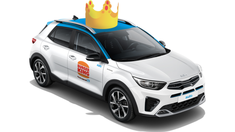 Awto e Burger King trazem 10 carros personalizados em ação que premia os clientes