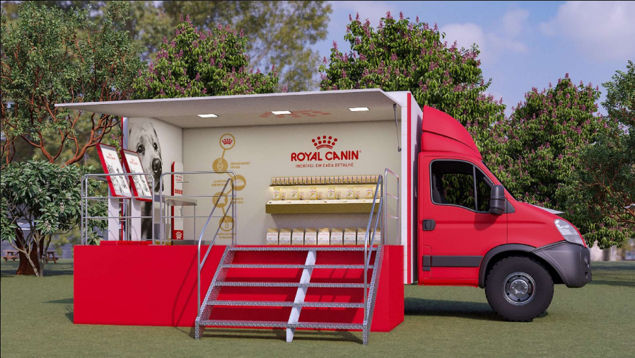 A ROYAL CANIN está promovendo um Pet Truck itinerante para oferecer orientação sobre nutrição personalizada e cuidados para cães