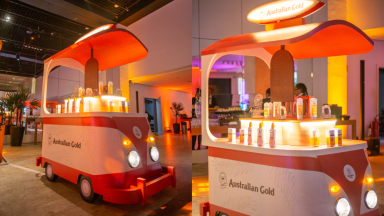 Australian Gold participa da Beauty Fair 2024 com novidades e Kombi personalizada