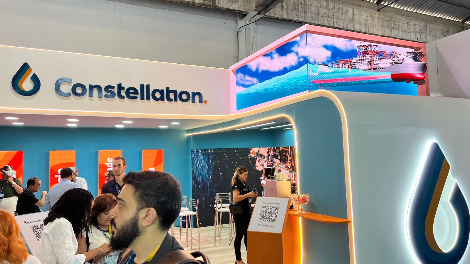 Constellation cria experiência imersiva em vídeo anamórfico na Rio Oil