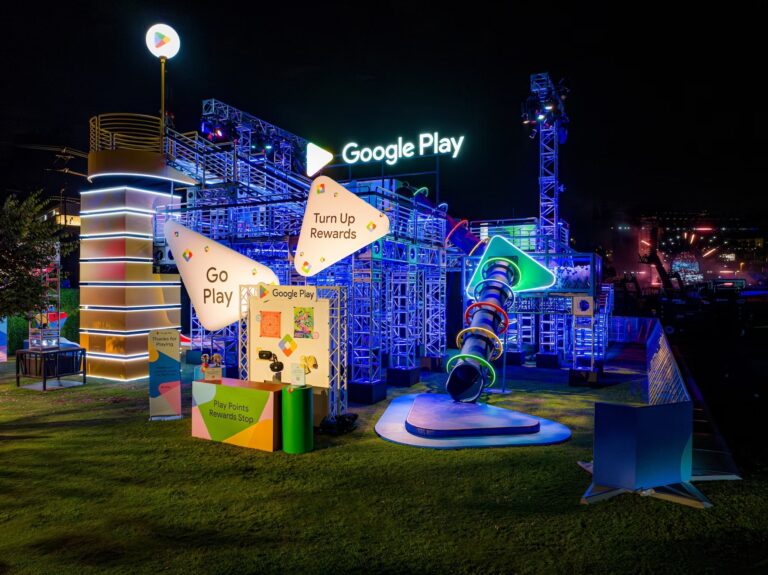 Google Play leva playground para festival musical em Los Angeles