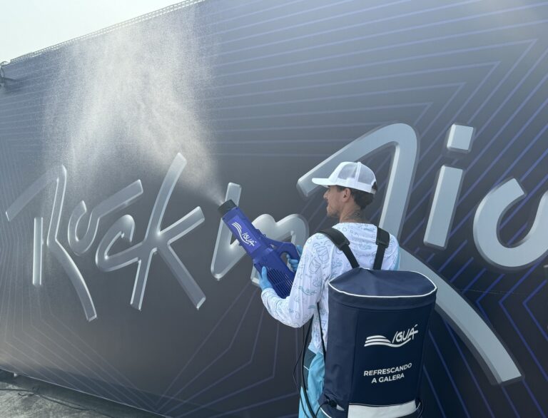 Iguá vai hidratar o público do Rock in Rio com distribuição de água e vaporizadores refrescantes