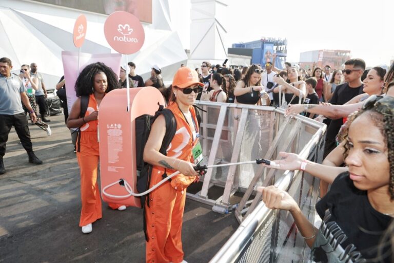 Natura oferece proteção solar e ações para o bem-estar do público no Rock in Rio