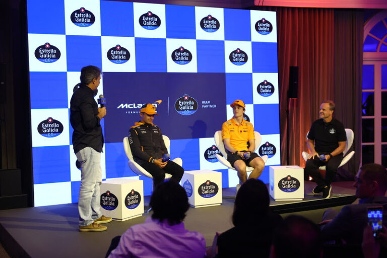 Estrella Galicia promove encontro exclusivo com pilotos da McLaren em São Paulo