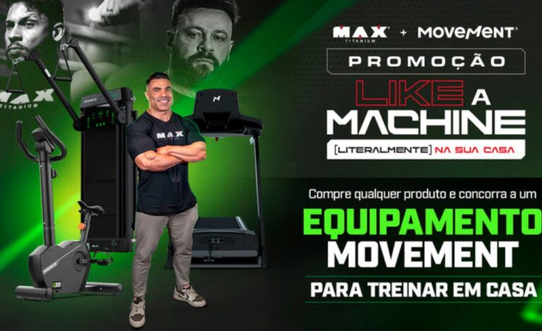 Max Titanium e Movement anunciam promoção para levar treinos de alta performance ao lar