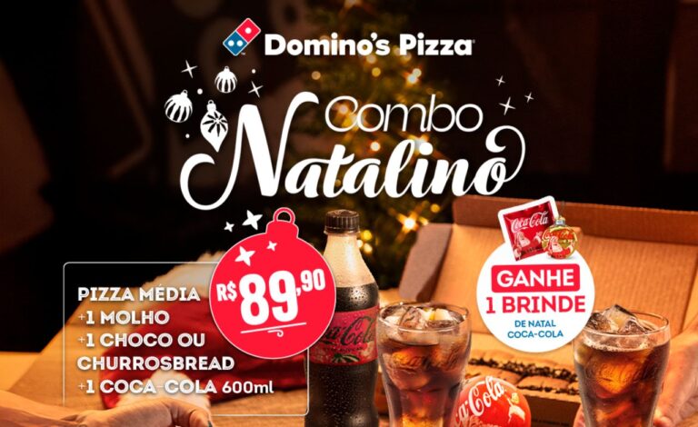 Domino's e Coca-Cola apresentam Combo Natalino com brindes exclusivos no Rio e em São Paulo