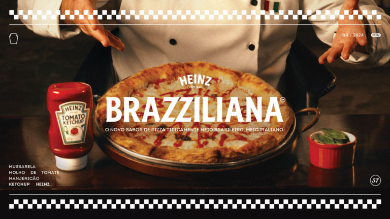 Heinz lança pizza Brazziliana para celebrar a união cultural entre Brasil e Itália