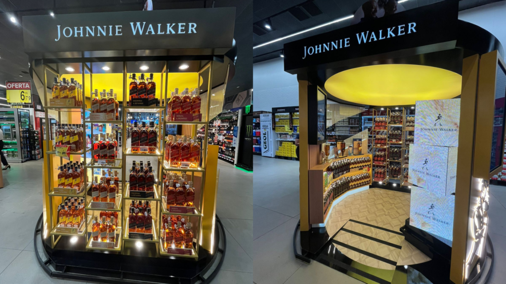 A Johnnie Walker, em parceria com a Score, está revolucionando a experiência de compra de whisky no Brasil. A marca acaba de anunciar a criação de uma "Store in Store", uma loja em formato de copo dentro de uma loja Carrefour, com um design inovador inspirado no copo neat, utilizado para degustar whisky puro.