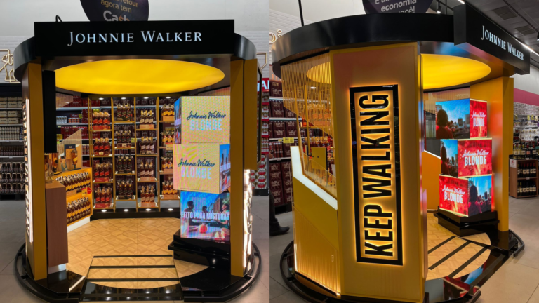 Johnnie Walker e Score criam loja em formato de copo no Carrefour