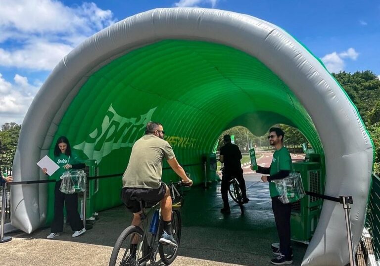 Sprite leva refrescância para o Parque Villa-Lobos com túnel climatizado