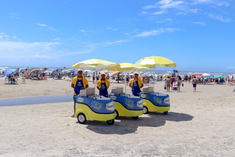 Santa Clara leva carrinhos de queijo coalho ao litoral gaúcho e participa em eventos de verão