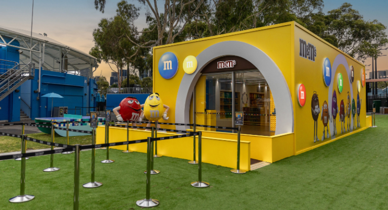 M&M's inaugura loja pop-up no Australian Open