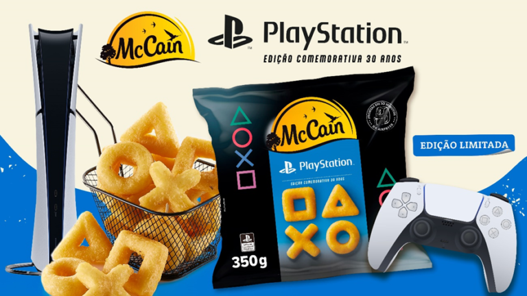 McCain e Sony celebram 30 anos de PlayStation com batatas no formato dos ícones do controle