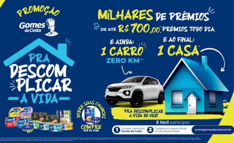 Gomes da Costa inicia promoção de Quaresma com sorteio de carro e casa própria