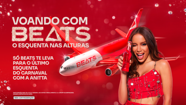 Beats e Azul levam consumidores para voo com Anitta em avião personalizado de Red Mix