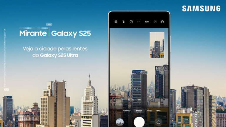 Samsung realiza ativação Mirante Galaxy S25 no Sampa Sky