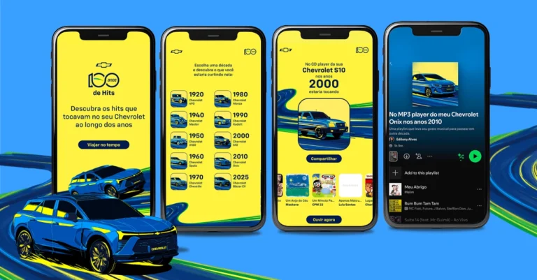 Chevrolet celebra 100 anos no Brasil com ação musical no Spotify