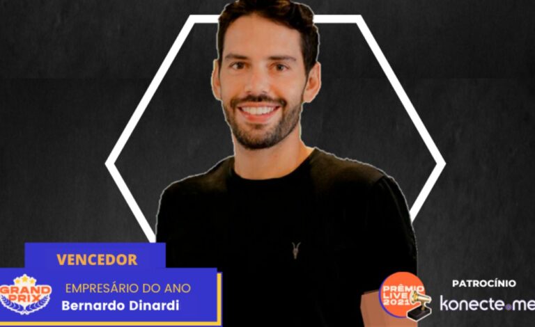 Bernardo Dinardi é o Empresário do Ano no Prêmio Live 2021