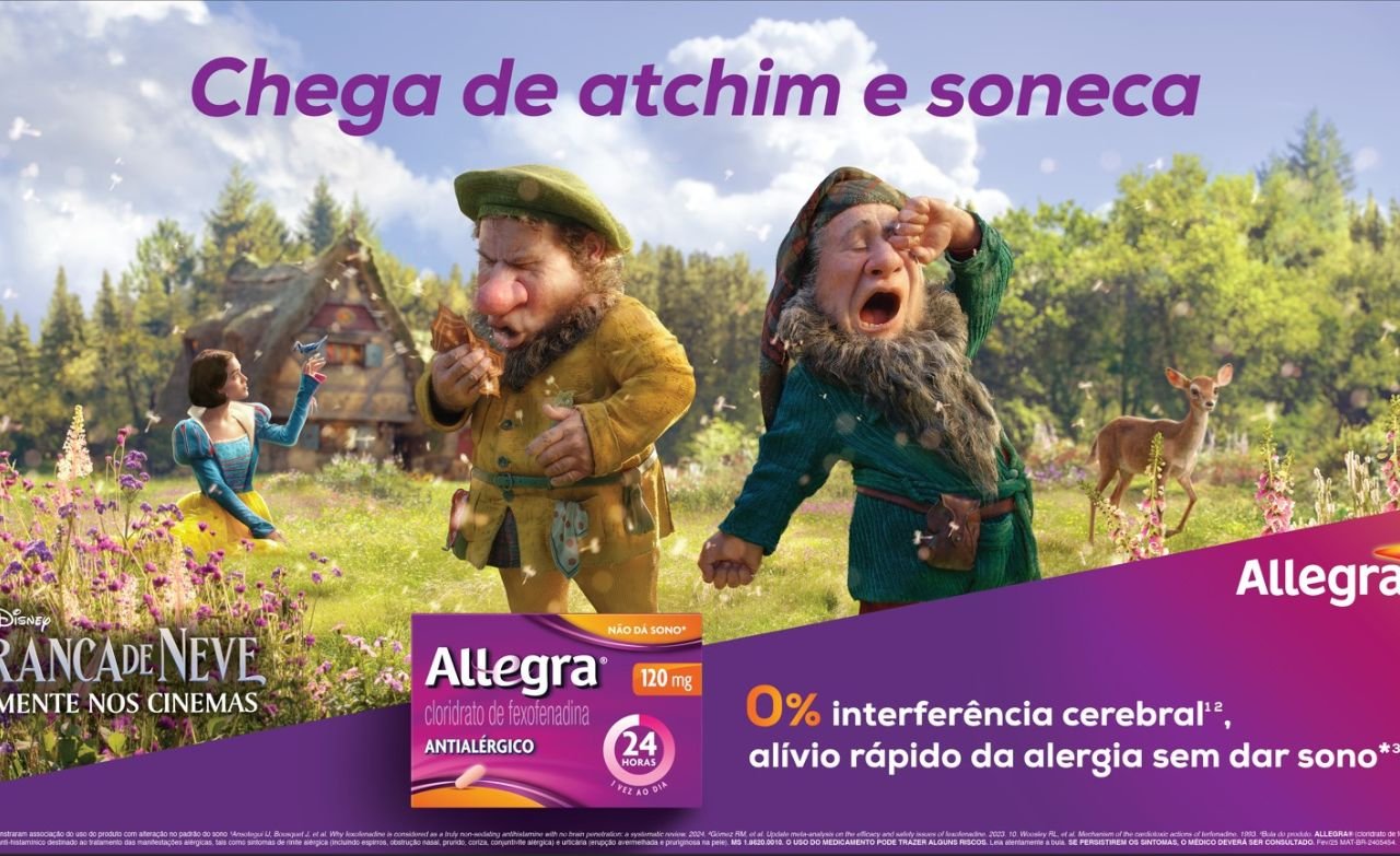 Allegra e Disney lançam campanha inspirada na Branca de Neve