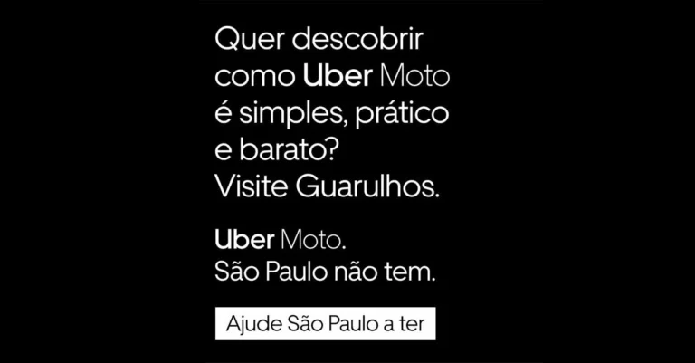 Uber provoca Prefeitura de São Paulo sobre suspensão do Uber Moto