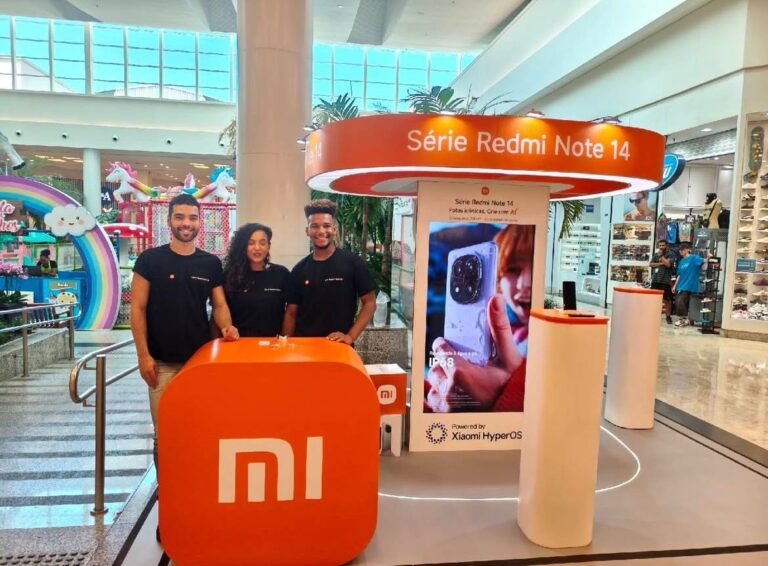 Xiaomi abre espaço exclusivo do Redmi Note 14 no Shopping Center Norte