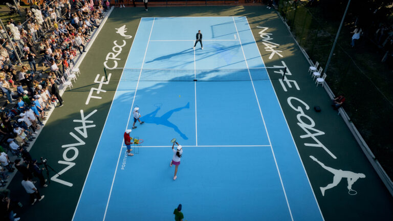 Lacoste inaugura quadra de tênis Novak Djokovic em Belgrado