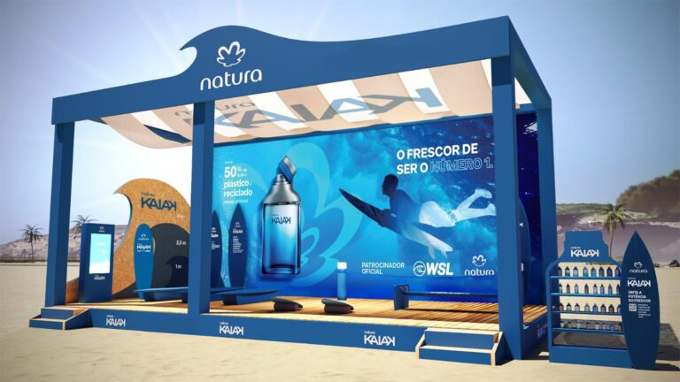 Natura Kaiak patrocina etapa brasileira do WSL CT em Saquarema com ações interativas e sensoriais Natura Kaiak patrocina etapa brasileira do WSL CT em Saquarema com ações interativas e sensoriais