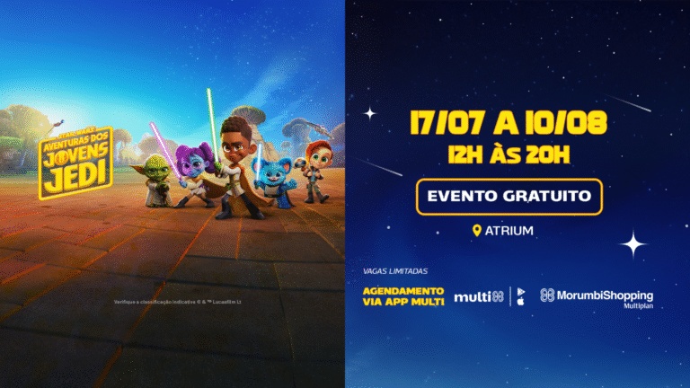 MorumbiShopping recebe evento gratuito “Star Wars: Aventuras dos Jovens Jedi”
