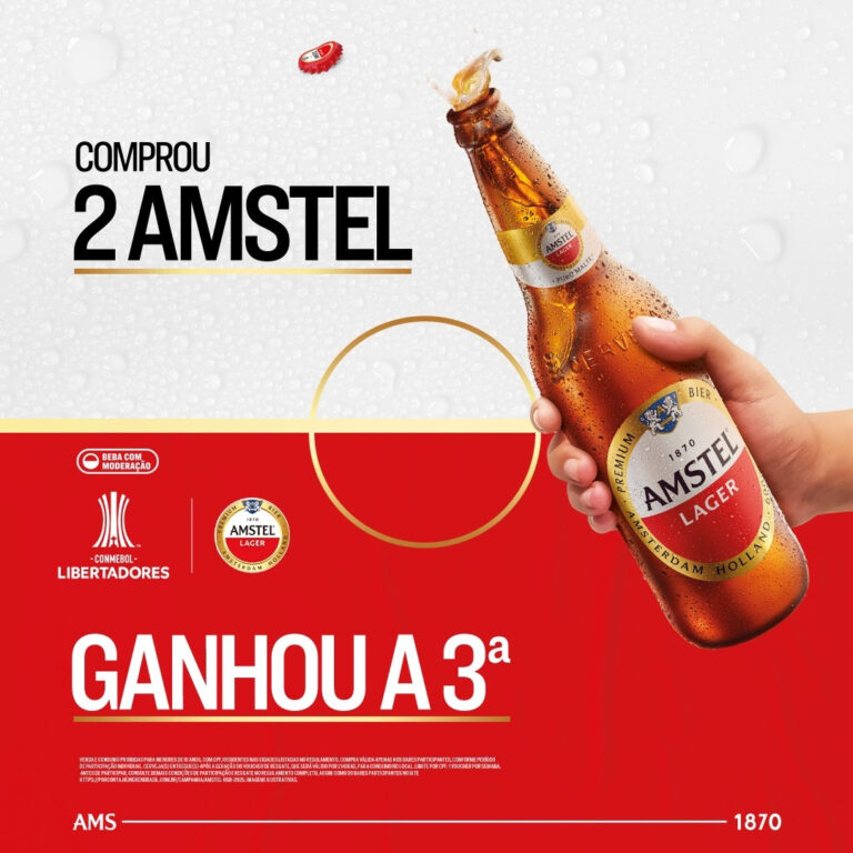 Amstel lança promoção durante a CONMEBOL Libertadores