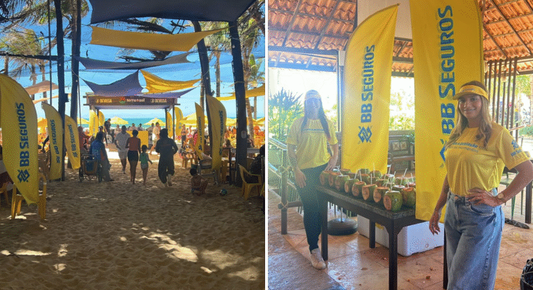 BB Seguros faz ação na Praia do Futuro para se aproximar do público nordestino em Fortaleza BB Seguros faz ação na Praia do Futuro para se aproximar do público nordestino em Fortaleza