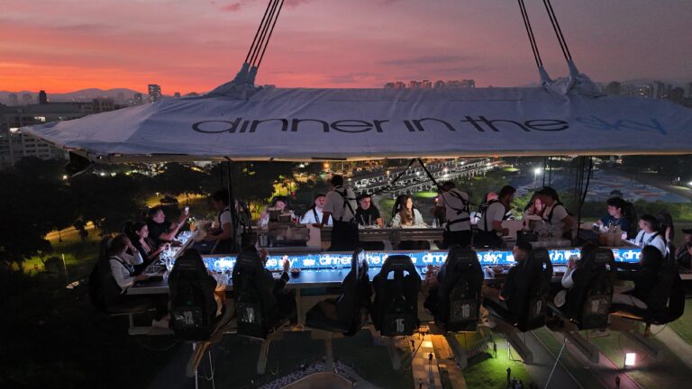LGL Case e Mestiça encerram temporada do Dinner in the Sky com público de 14 mil
