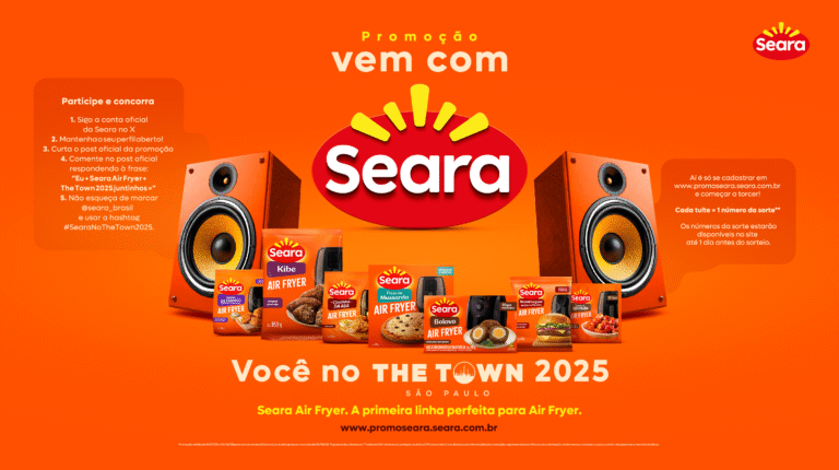 Seara lança promoção “Vem com a Seara” com ingressos para o The Town 2025