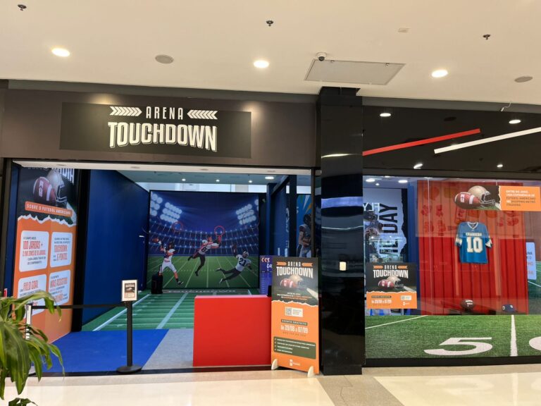Arena Touchdown chega ao Shopping Metrô Itaquera