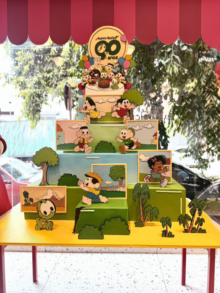 Carlo’s Bakery, MSP e iFood celebram 90 anos de Mauricio de Sousa com bolo e doces temáticos