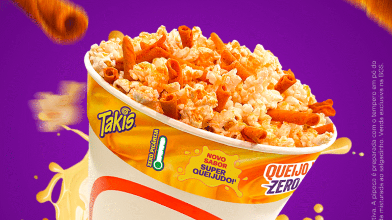 Takis e Cinemark criam collab exclusiva para a BGS 2025: Pipoca Takis Intense Nacho Takis e Cinemark criam collab exclusiva para a BGS 2025: Pipoca Takis Intense Nacho
