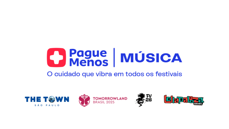 Pague Menos confirma participação em três grandes festivais até 2027