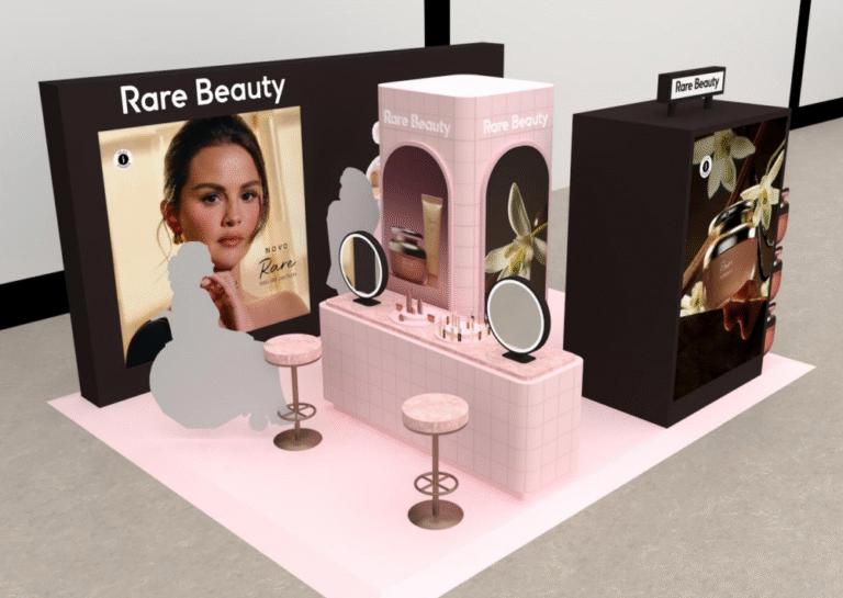 Rare Beauty estreia na perfumaria de luxo com pop-up interativa em SP