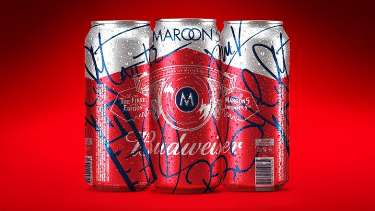 Budweiser lança lata comemorativa do Maroon 5 para marcar estreia da Bud Live