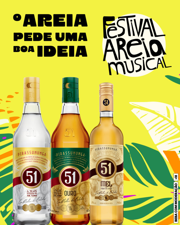 Festival Areia Musical movimenta Boiçucanga e recebe bar exclusivo de Cachaça 51 e 51 ICE