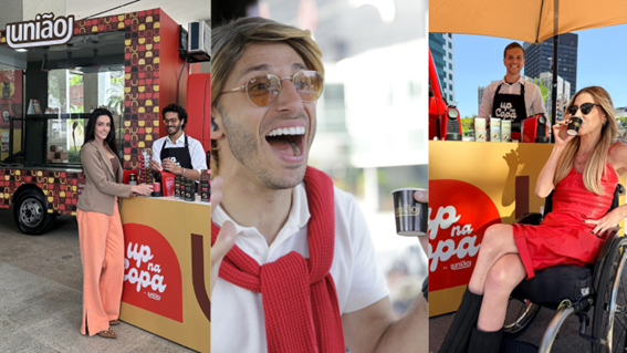 Café União leva campanha "Up na Copa" às ruas em ação com Top Voices do LinkedIn