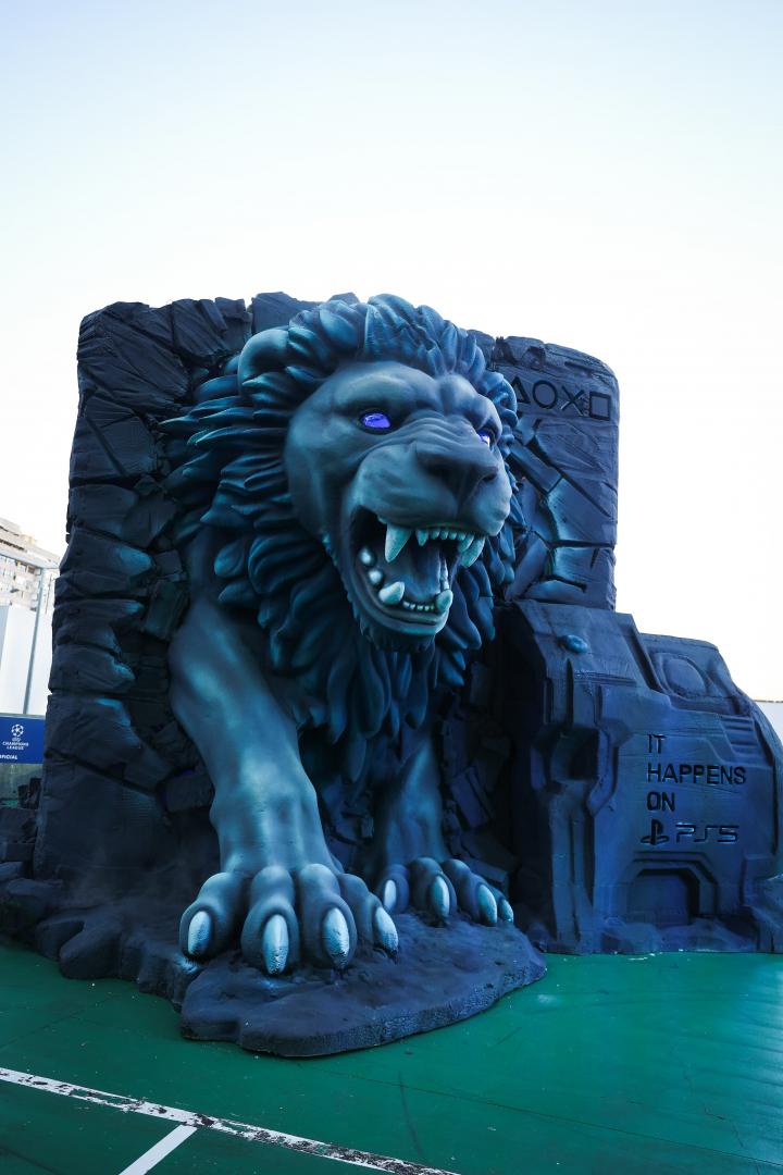 PlayStation Portugal surpreende torcedores do Sporting com leão gigante