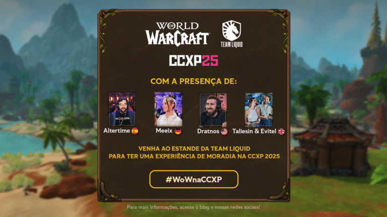 Blizzard confirma presença na CCXP25 com experiências de World of Warcraft e Diablo IV