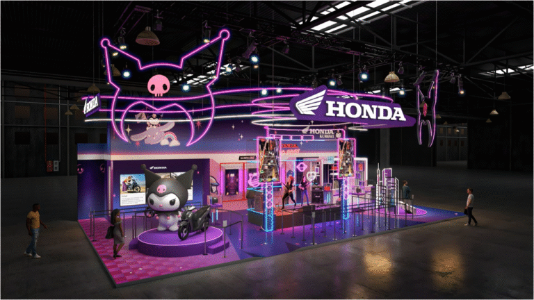 Honda Motos estreia na CCXP em parceria com Sanrio e personagem Kuromi