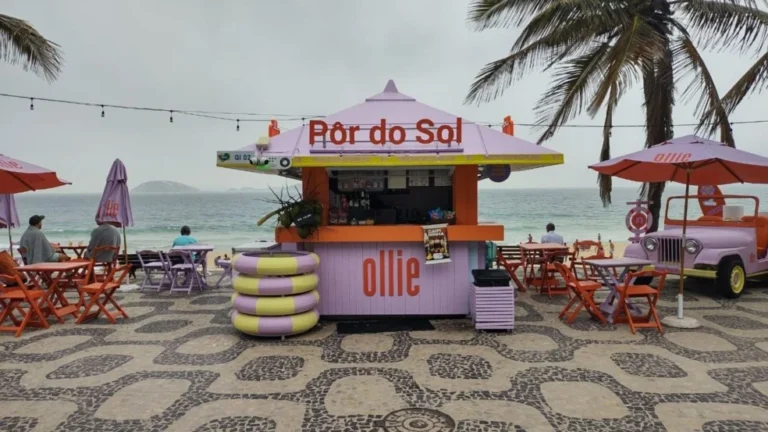 Ollie transforma quiosque Pôr do Sol em espaço exclusivo na orla de Ipanema